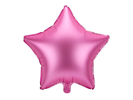 Feestbazaar Folieballon Ster Pink Satijn 48cm