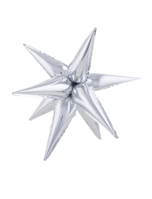 Feestbazaar Folieballon Ster Zilver Groot