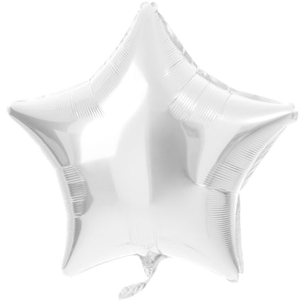 Feestbazaar Folieballon Ster Zilver Shiny (48cm)