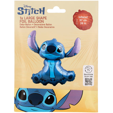 Feestbazaar Folieballon Stitch (90x97cm)