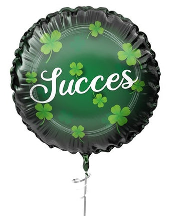 Feestbazaar Folieballon  'Succes' Klavertje vier (45cm)