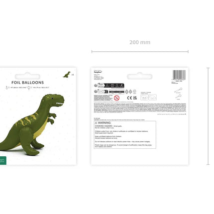Feestbazaar Folieballon T-Rex Dinosaurus Groen (93x79 cm)