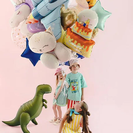 Feestbazaar Folieballon T-Rex Dinosaurus Groen (93x79 cm)
