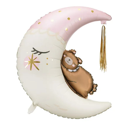 Feestbazaar Folieballon Teddy Beer Op De Maan (71x86cm)