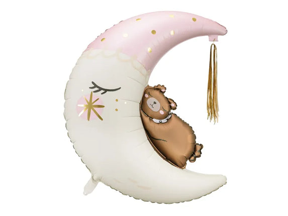 Feestbazaar Folieballon Teddy Beer Op De Maan (71x86cm)