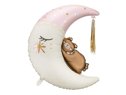 Feestbazaar Folieballon Teddy Beer Op De Maan (71x86cm)
