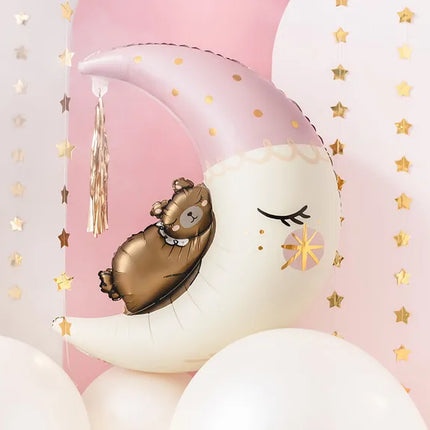Feestbazaar Folieballon Teddy Beer Op De Maan (71x86cm)