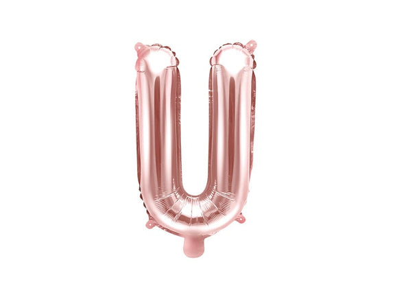 Feestbazaar Folieballon U Rose Goud 35 cm