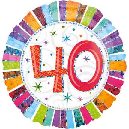Feestbazaar Folieballon Verjaardag 40 Jaar - 45cm