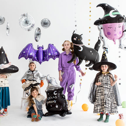 Feestbazaar Folieballon Vleermuis Paars (96 x 44 cm)
