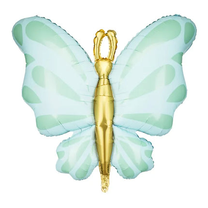 Feestbazaar Folieballon Vlinder Mint (69x69)