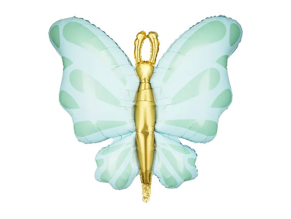 Feestbazaar Folieballon Vlinder Mint (69x69)