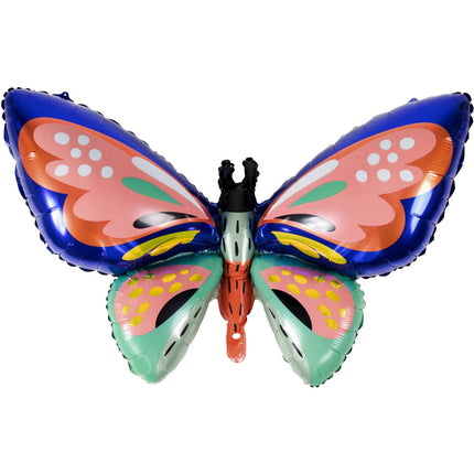 Feestbazaar Folieballon Vlinder Multikleur (88x54cm)