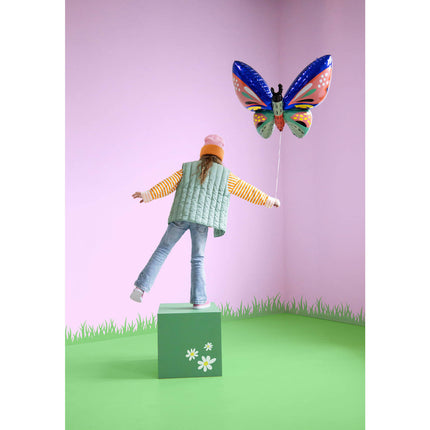 Feestbazaar Folieballon Vlinder Multikleur (88x54cm)