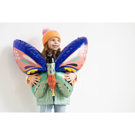 Feestbazaar Folieballon Vlinder Multikleur (88x54cm)