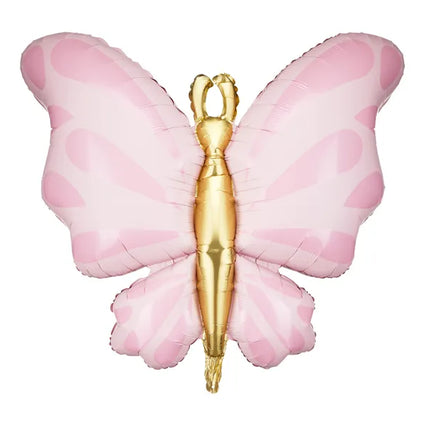 Feestbazaar Folieballon Vlinder Roze (69x69cm)