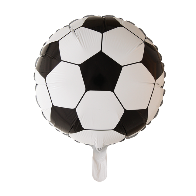 Feestbazaar Folieballon Voetbal Zwart Wit