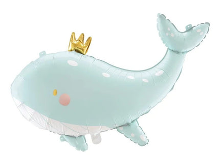 Feestbazaar Folieballon Walvis Licht Blauw (93x60cm)