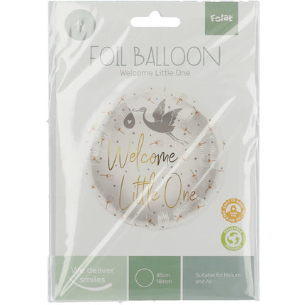 Feestbazaar Folieballon  Welcome Little One Ooijevaar (45cm)