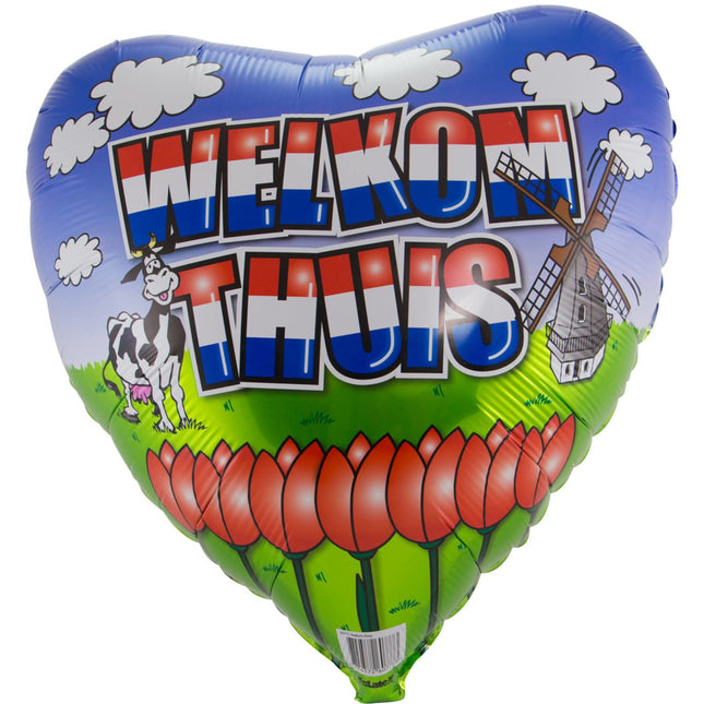 Feestbazaar Folieballon Welkom Thuis - 46cm