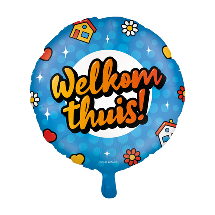 Feestbazaar Folieballon 'Welkom Thuis'  (46cm)
