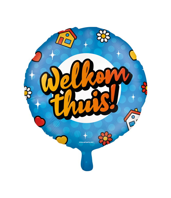 Feestbazaar Folieballon 'Welkom Thuis'  (46cm)
