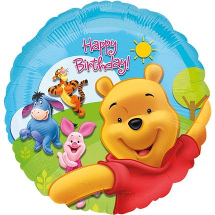 Feestbazaar Folieballon Winnie The Pooh 'Happy Birthday' Sunny