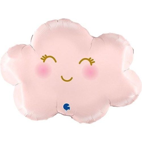 Feestbazaar Folieballon Wolkje Satijn Pastel Roze (61cm)