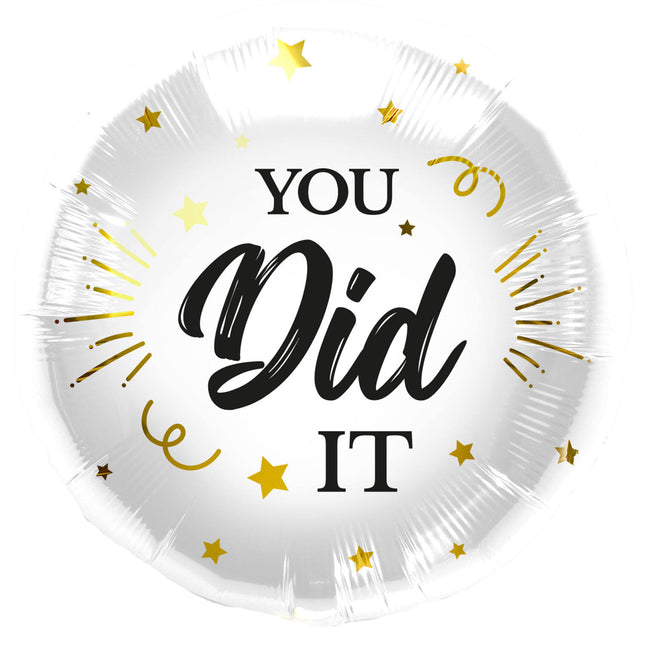 Feestbazaar Folieballon 'You Did It' Stars (45cm)