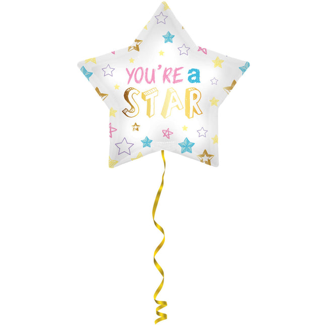 Feestbazaar Folieballon You're A Star - 48cm