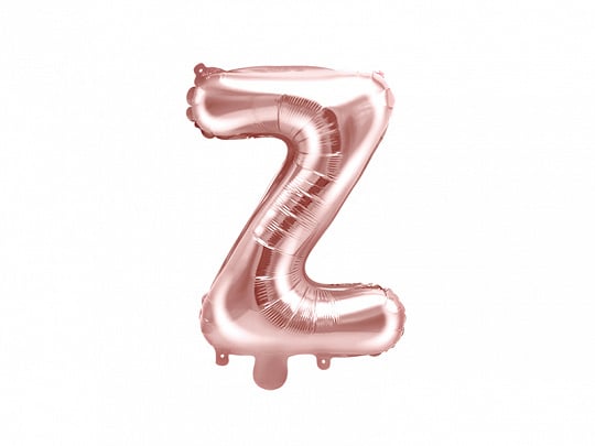 Feestbazaar Folieballon Z Rose Goud 35 cm