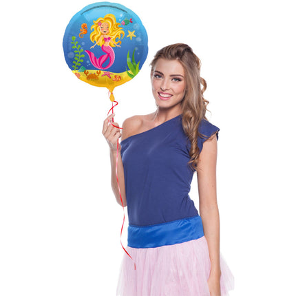 Feestbazaar Folieballon Zeemeermin (45cm)