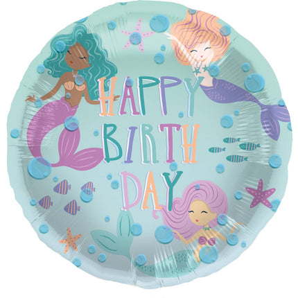 Feestbazaar Folieballon Zeemeermin Magic (45cm)