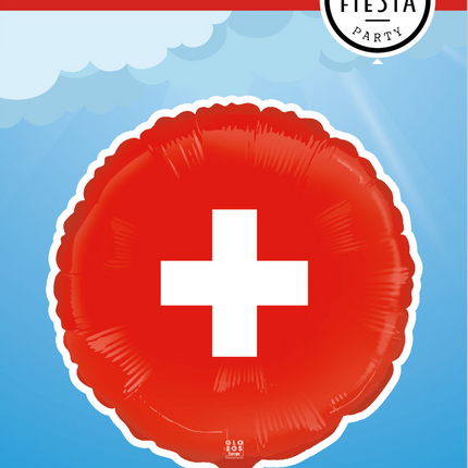 Feestbazaar Folieballon Zwitserland (46cm)