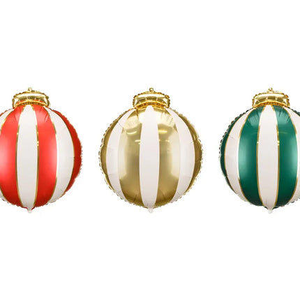 Feestbazaar Folieballonnen Christmas Ballen 42x46cm (3st)