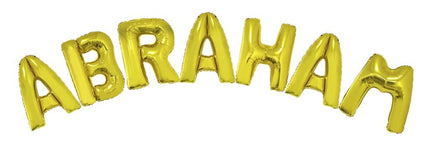 Feestbazaar Folieballonnen Set Abraham Goud Groot