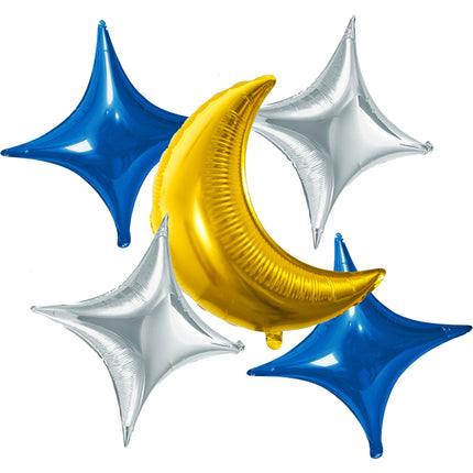 Feestbazaar Folieballonnen Set Eid Mubarak (5st)