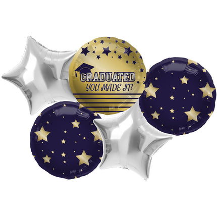 Feestbazaar Folieballonnen Set Geslaagd Academic Elegance (5st)