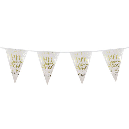 Feestbazaar Folievlaggenlijn 'Happy New Year' (4m)