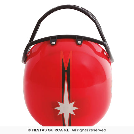 Feestbazaar Footballer Helm Rood