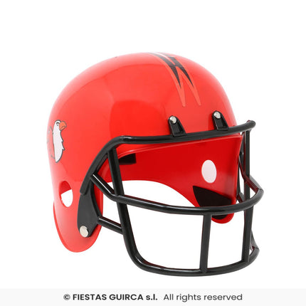 Feestbazaar Footballer Helm Rood