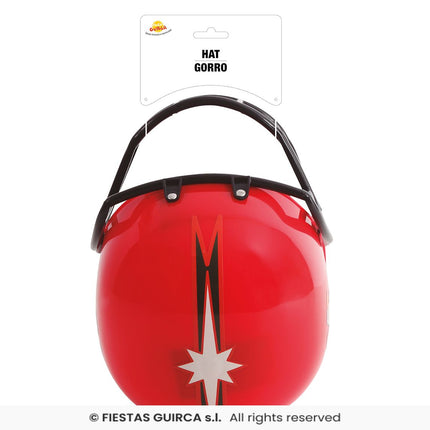 Feestbazaar Footballer Helm Rood