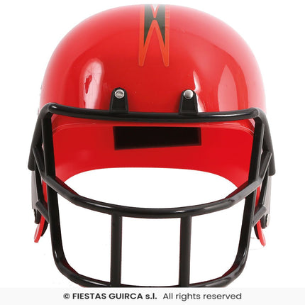 Feestbazaar Footballer Helm Rood