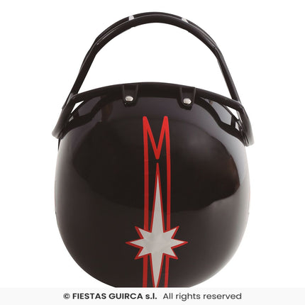 Feestbazaar Footballer Helm Zwart