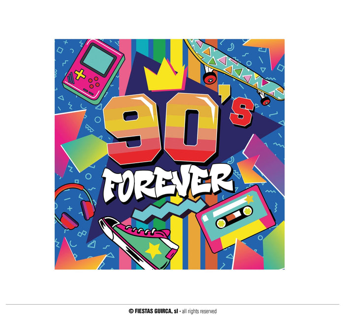 Feestbazaar Forever 90's Servetten (20st)