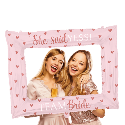 Feestbazaar Foto Frame Team Bride Blush roze