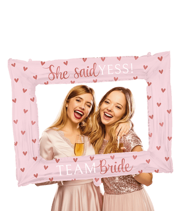 Feestbazaar Foto Frame Team Bride Blush roze