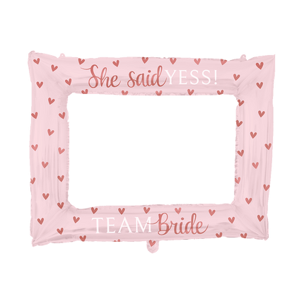 Feestbazaar Foto Frame Team Bride Blush roze