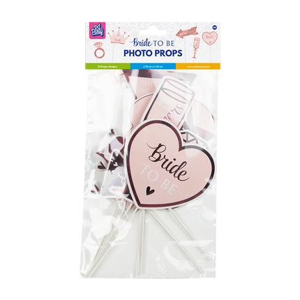 Feestbazaar Foto Props 'Bride to be' Blush roze