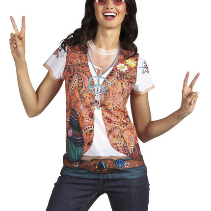 Feestbazaar Foto Realistisch Shirt Hippie